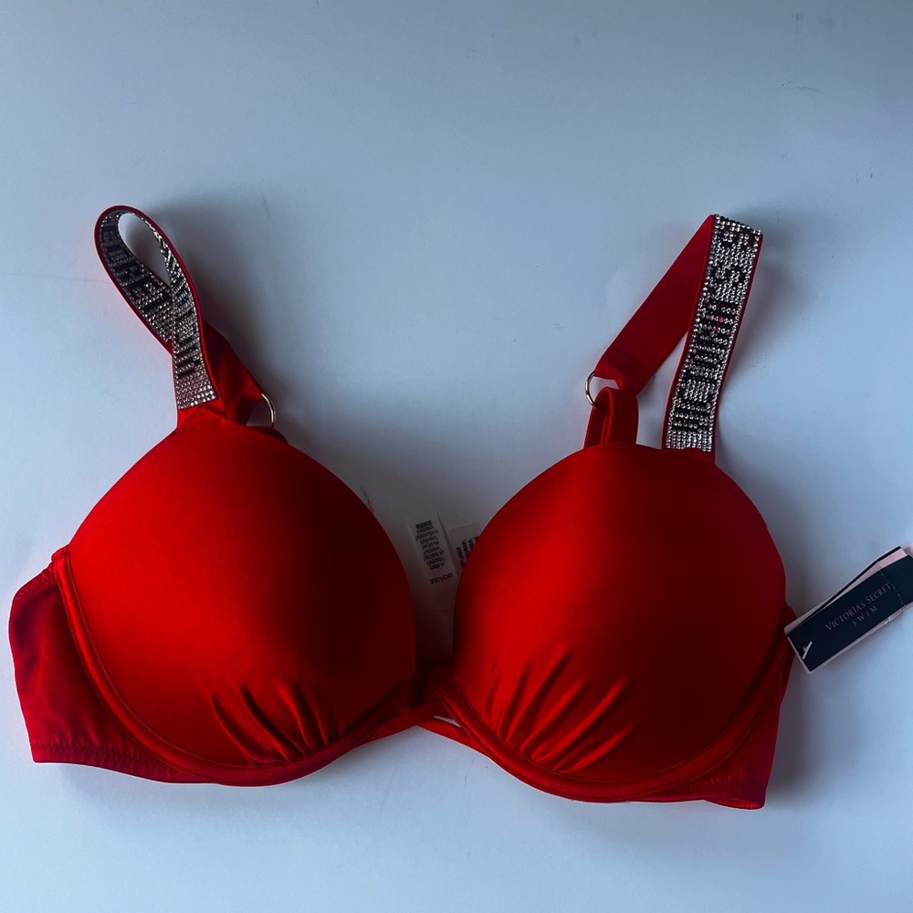 Victoria Secret red push up bikini bra